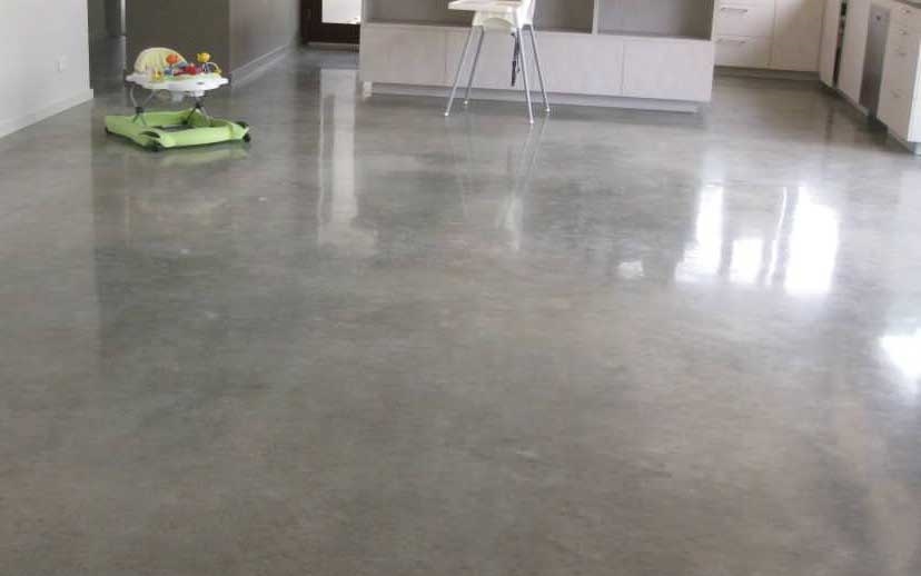 Warehouse floor polishing